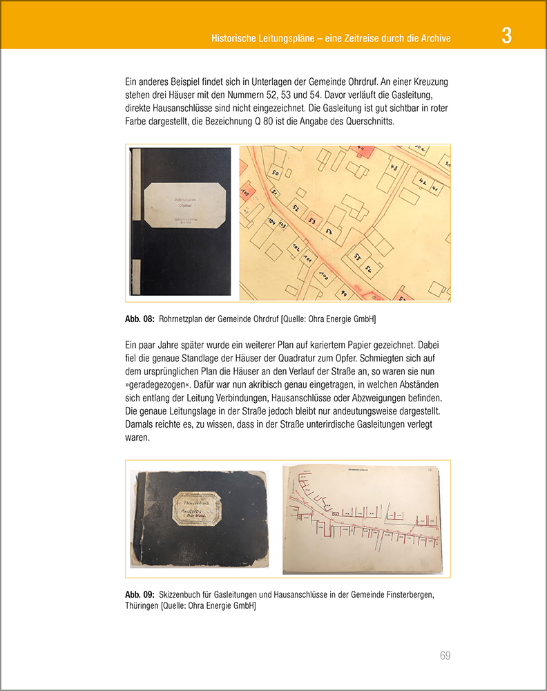 Titelseite Historische Leitungspläne